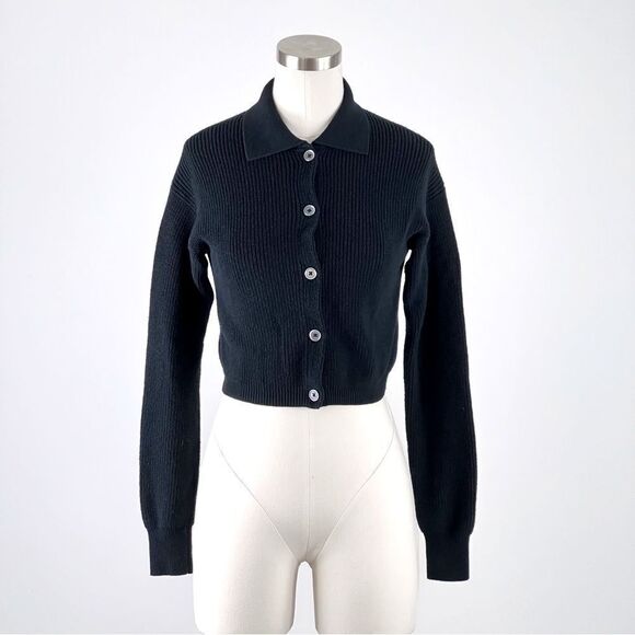 Aritzia Wilfred Cropped Next Door Cardigan Sweater Size XS - Picture 4 of 11